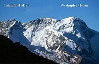 Die drei Gipfel des Breithorns 